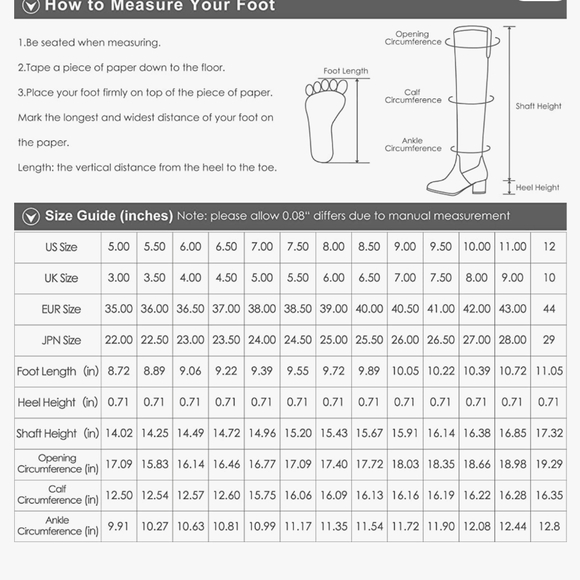 💖HP💖 Dream Pairs Women's Knee High Pull Boots - Picture 5 of 9